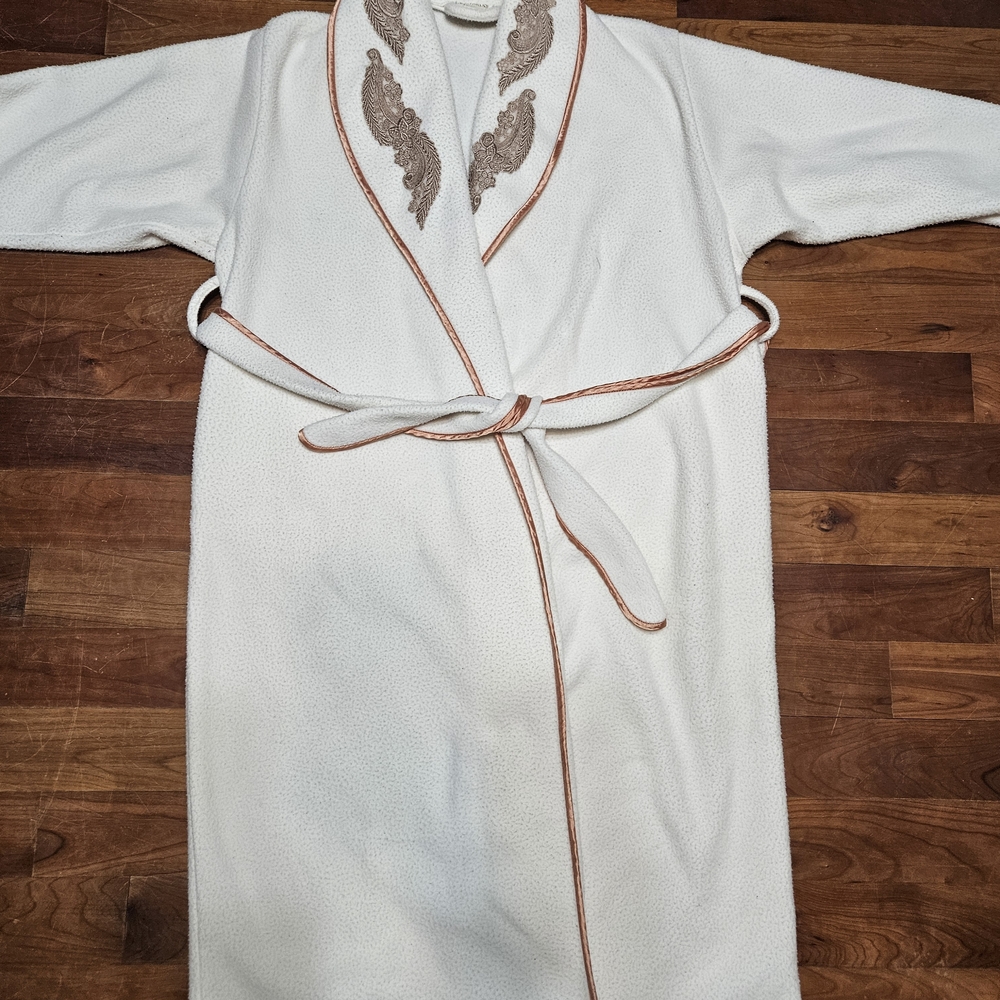 Victoria's Secret Vintage Robe with Embroidered Accents.